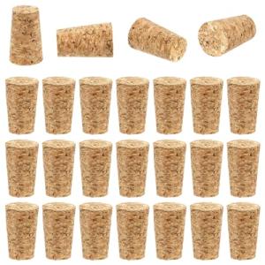 25 Pack Soft Wood Corks for Wine Bottles
