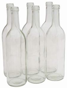 750ml Glass Bordeaux Wine Bottles - Case of 6