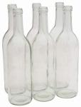 750ml Glass Bordeaux Wine Bottles - Case of 6