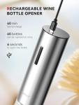 Rechargeable Electric Wine Set with Aerator and Stoppers