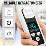 Digital Brix Refractometer with ATC and Rechargeable Battery
