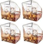 Diamond Whiskey Decanter Set with Glasses and Base