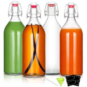 32oz Swing Top Glass Bottles for Home Brewing