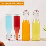16 OZ Swing Top Glass Bottles - 8 Pack