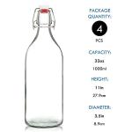 32oz Swing Top Glass Bottles for Home Brewing