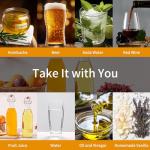 16 OZ Swing Top Glass Bottles - 8 Pack