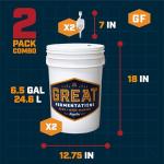 6.5 Gallon Fermenting Buckets with Lids – 2 Pack