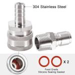 MRbrew Stainless Steel Quick Disconnect Set