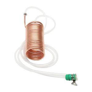 Copper Wort Chiller with Silicone Hose for Brewing