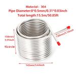 Stainless Steel Wort Chiller for Home Brewing