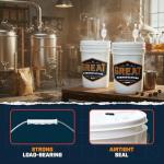 6.5 Gallon Fermenting Buckets with Lids – 2 Pack