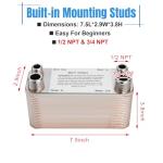 Stainless Steel Wort Chiller for Home Brewing