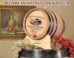 Personalized 1-Gallon Oak Wine Barrel with Stand