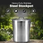 GasOne 20qt Stainless Steel Stockpot with Lid