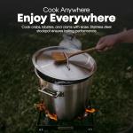 GasOne 20qt Stainless Steel Stockpot with Lid