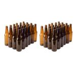 Amber Glass Beer Bottles 12oz - Pack of 48