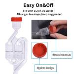 5-Pack S-Shape Airlock with Stoppers and Grommets