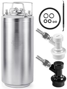 5 Gallon Stainless Steel Ball Lock Keg Set
