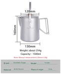 Titanium Camping Coffee Pot - 1.5L Barista Kettle