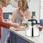 Whistling Stovetop Tea Kettle, Stainless Steel 2.64 QT