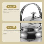 Stobaza Stainless Steel Tea Kettle with Infuser