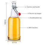 16oz Swing Top Glass Bottles - 6 Pack