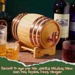 Vintage 4-Piece Whiskey Barrel Dispenser Set
