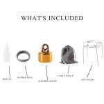 Lightweight Mini Camping Alcohol Stove with Stand