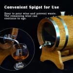 3L Charred Oak Aging Barrel with Stand & Spigot