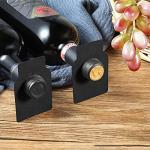 200 Reusable Wine Bottle Tags - Double-Sided Black