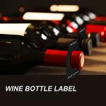 200 Reusable Wine Bottle Tags - Double-Sided Black