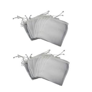 10-Pack Fine Mesh Straining Bags for Brewing