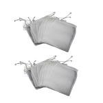 10 White Fine Mesh Straining Bags for Brewing