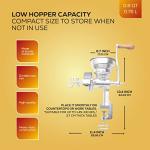 Manual Corn Grinder - Cast Iron, Low Hopper