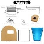 Manual Grain Mill with Adjustable Rollers and Wooden Base