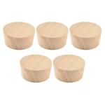 Poplar Wood Bourbon Barrel Bung Plug Set (5)