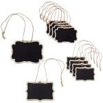 Mini Wooden Chalkboard Decanter Tags - 10 Pack