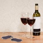 Mini Wooden Chalkboard Decanter Tags - 10 Pack