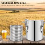 BACOENG 3/8" x 50' Stainless Steel Wort Chiller