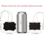 Mini Wooden Chalkboard Decanter Tags - 10 Pack