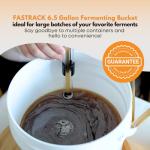 6.5 Gallon Food-Grade Fermenting Bucket with Lid