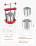 VEVOR 1.65L Manual Fruit Wine Press