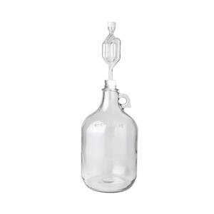 1 Gallon Glass Fermentation Jug with Airlocks