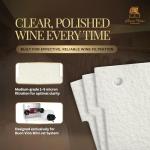Mini Jet Wine Purifier Filter Pads - 30 Count