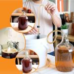 1 Gallon Glass Fermentation Jug with Airlocks