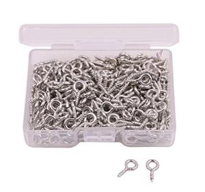 300PCS Mini Metal Hoop Screw Eye Pins