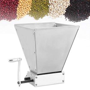 Stainless Steel Manual Grain Crusher with Adjustable Rollers