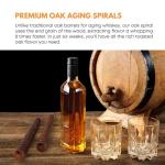 Oak Spirals for Aging Whiskey, Wine & Beer