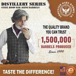 5 Gallon Charred Oak Barrel with Stand & Spigot