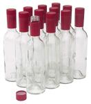 375ml Clear Bordeaux Wine Bottles - Case of 12